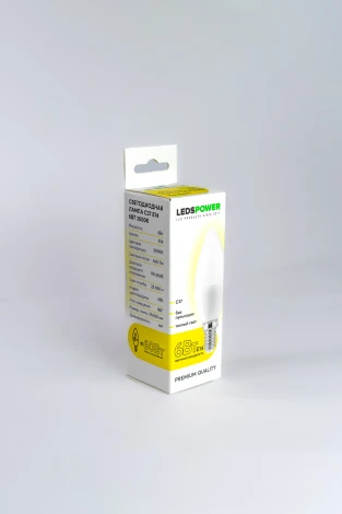 Лампочка светодиодная E14 6Вт 3000K LEDS POWER 006666