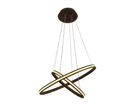 Подвесной светильник Ambrella Metallic FL406 (регулировка яркости, LED, 220V, пульт управления, на тросе, кольцо)