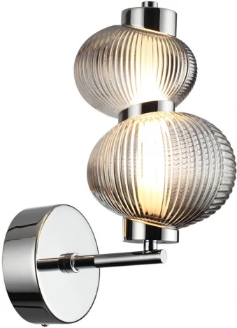 Бра Odeon Light Bruco 5096/8WL хром/дымчатый градиент/металл/стекло LED 8W 4000K (220V)