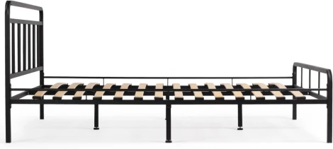 Полутораспальная кровать Woodville Рейк 140х200 черная 403025