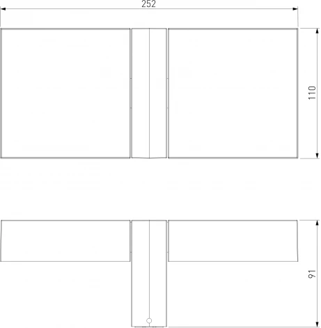 Настенный уличный светильник Elektrostandard Twin 35170/D с поворотными плафонами черный (LED, 220V, IP54)