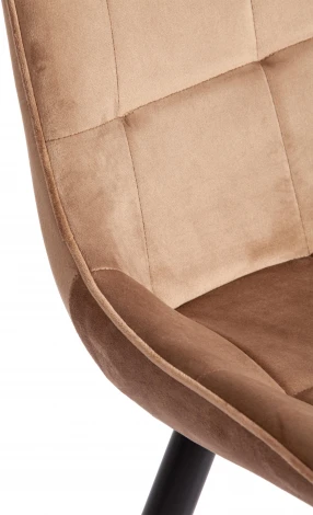 Стул ABRUZZO (mod. 8060) металл/вельвет, 52 х 63 85 см, коричневый (HLR11)/черный Tetchair 19233