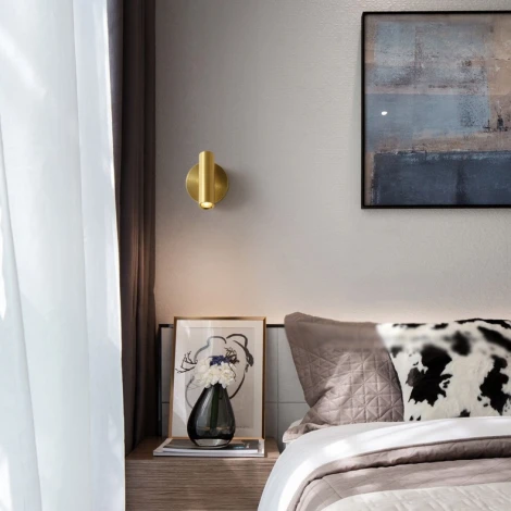 Настенный светильник LED с выключателем RUN Brass ImperiumLoft Run01 (227224-23)