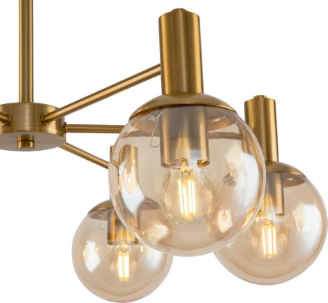 Люстра потолочная на штанге Globo FR5175PL-06BS (220V, шар)