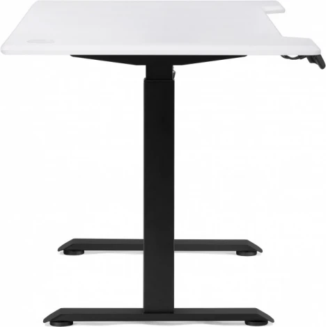 Компьютерный стол Маркос с механизмом подъема 140 (Маркос с механизмом подъема 140х80х75 белая шагрень / черный) Notta арт.578406