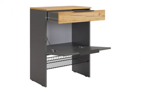 Обувница Баско Mebelson (ЛДСП/Графит,Дуб золотой) арт.173780,3319