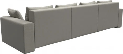 Диван прямой Майами Long (Бежевый/Рогожка) Лига Диванов арт.122679