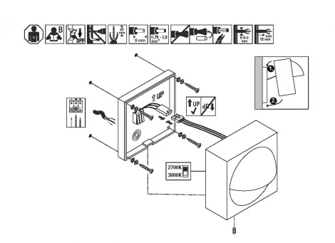 Настенный светильник уличный светодиодный Oasis Light SIDNEY LED W2096-1-3K Gr (220V, IP65)