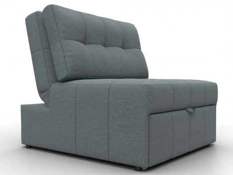 Кресло-кровать Лига-107 (80) (ЛДСП,Брус,Фанера,Рогожка/Серый) Лига Диванов 134892