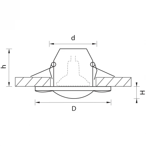 Встраиваемый точечный светильник Lightstar Difesa Piano 006880 (220V, IP44)