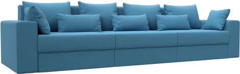 Диван прямой Майами Long (Голубой/Рогожка) Лига Диванов арт.123340