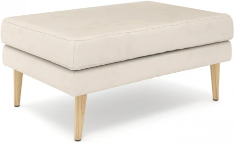 Банкетка Arsko Корс 1 молочный велюр