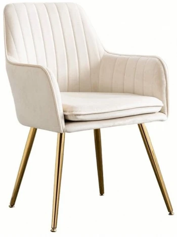 Набор из 2 стульев Tranquil Synchrony Hesby (Золотой/Металл,Велюр) арт.HSBI_DC1931_beige_2