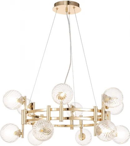 Подвесная люстра Crystal Lux LUXURY SP12 GOLD