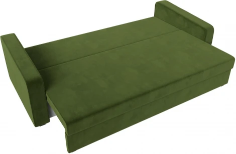Диван прямой Лига-009 (Зеленый/Микровельвет) Лига Диванов арт.118051