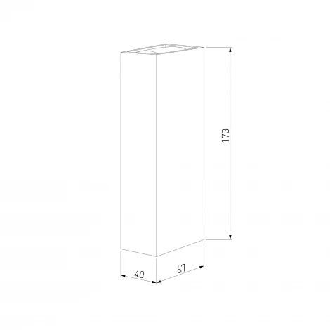 Настенный светильник светодиодный Elektrostandard Blaze 35136/W LED 3000K черный