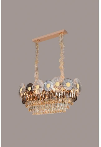 Подвесная люстра Aployt Zibille APL.769.03.11 (220V, хрусталь, подвески, на цепи)