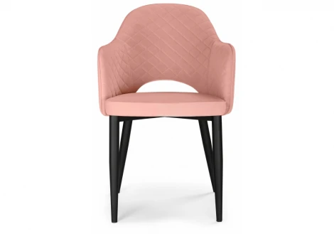 Стул Woodville на металлокаркасе Vener coral / black 15093