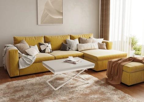 Стол трансформер 1, белый/серый ГЗМИ Орфей 102146