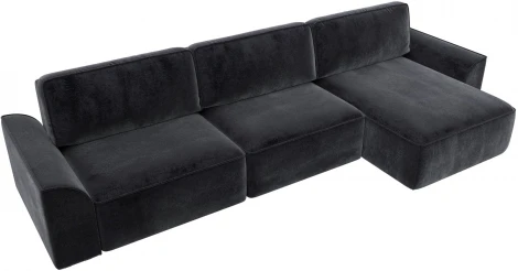 Диван угловой Лига-048 НПБ лонг Лига Диванов (Велюр) арт.128503