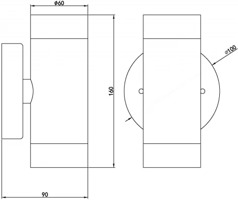 Архитектурная подсветка Oasis Light TUBE 5108 Bl (220V, IP44)