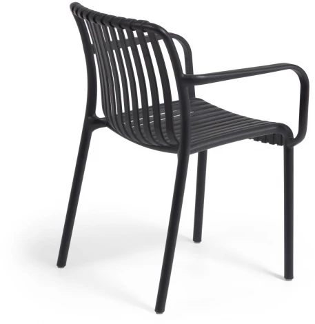 Стул уличный La Forma (ex Julia Grup) Isabellini (Черный/ Полипропилен,Пластик,Металл)