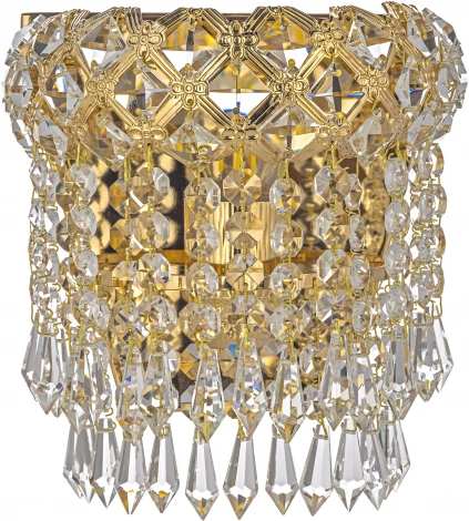 Настенный светильник Arti Lampadari Asti E 2.10.100 G (220V, хрусталь, подвески)