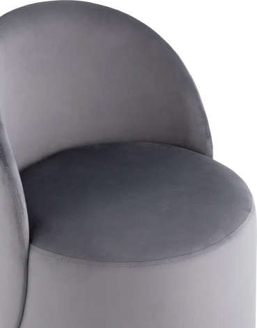 Пуф Loreen вращающийся велюр серый Stool Group (арт.УТ000039108)