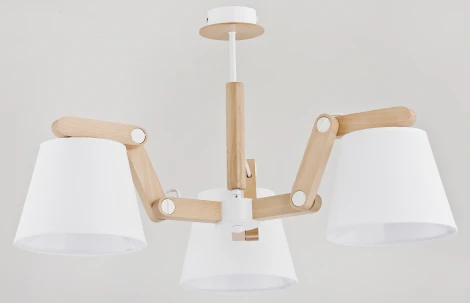 Потолочная люстра на штанге Adilux JOGA WHITE 23973