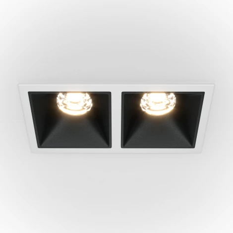 Встраиваемый светильник Alfa LED 4000K 2x10Вт 36° Dim Triac Maytoni Technical DL043-02-10W4K-D-SQ-WB (220V)
