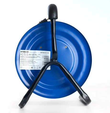 Удлинитель 4-х местный с заземлением 20 метров на металлической катушке Stekker Professional 39785