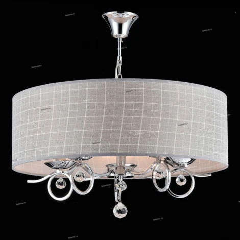 Подвесная люстра Freya Bertrand FR5906-PL-05C-CH (220V, на цепи, узор в клетку)