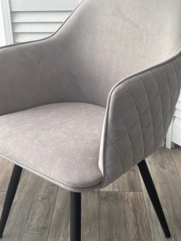 Стул M-City FORT 360 град. поворот. B22 Серый, велюр / черный каркас,