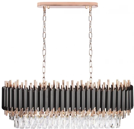 Подвесная люстра каскадная большая Loft It Eclair 10206/1200R (220V, хрусталь)