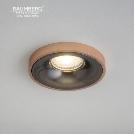 Встраиваемый светильник Raumberg TerraGBk\RGd Gun Black\Rose Gold