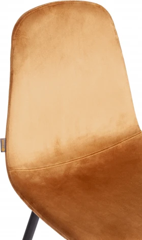 Стул BREEZE (mod. JSC-58) / 1 шт. в упаковке (Велюр,Металл  /Коричневый,Черный)