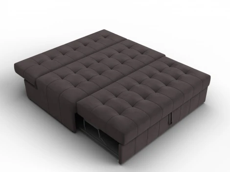 Диван прямой Лига-107 (140) (ЛДСП,Брус,Фанера,Велюр/Коричневый) Лига Диванов 134910