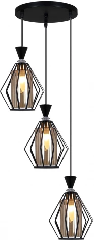 Подвесной светильник Reluce 00305-0.9-03 BK+WH (220V, на проводе)