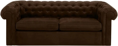 Диван Chesterfield ОГОГО (арт.329510), (Ткань/Коричневый)