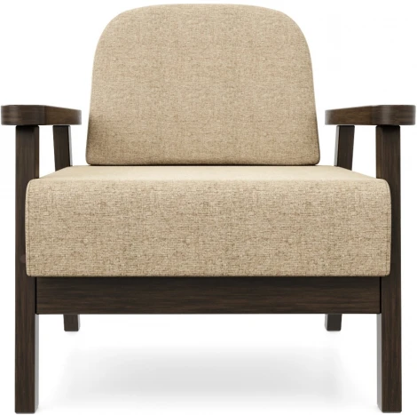 Кресло Arsko Флори венге рогожка бежевая