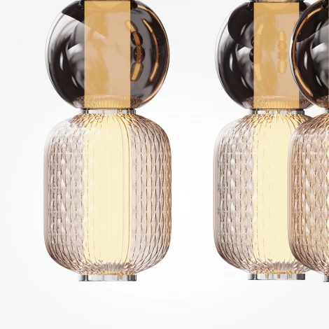 Потолочный светильник круглый Maytoni Drop MOD273CL-L60CH3K (LED, 220V, шарики, круглые)