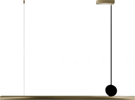 Подвесной линейный светодиодный светильник Lightera Manitoba LE111L-118GA Wi-Fi IRON (Умный дом, Алиса, Маруся, голосое управление) (220V, на проводе)