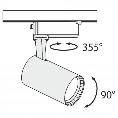 Трековый светильник Vuoro Unity 3000K 6Вт LED (однофазный) Maytoni Technical TR003-1-6W3K-B