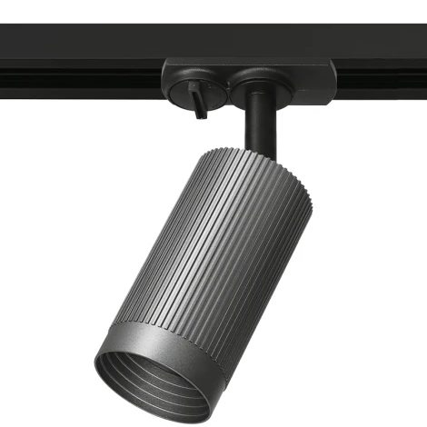 Трековый светильник однофазный Wolta WTL-GU10/19G под лампу GU10 Графит LUXOR