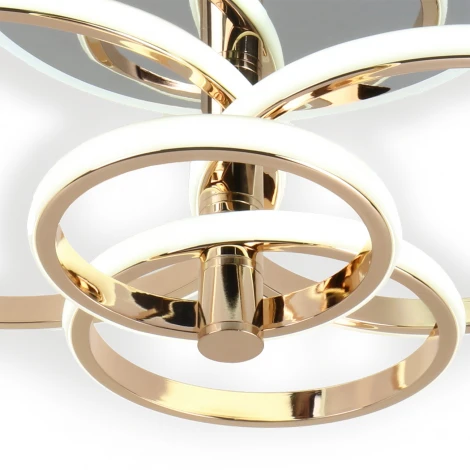 Потолочный светильник светодиодный с пультом Escada CONTOUR 10213/4LED BL Chrome (регулировка яркости, 220V)