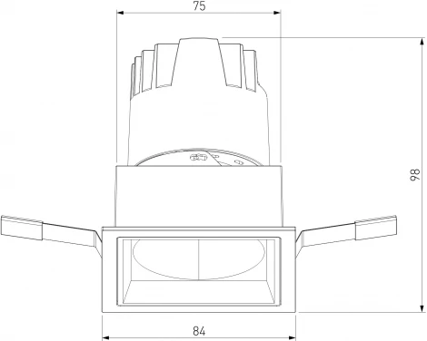Встраиваемый светодиодный светильник Elektrostandard Inline 25091/LED 10W 4000K белый/хром (220V)