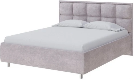 PROxSON Кровать Chessy без основания (Ткань: Велюр Лофти Серый) 180x190
