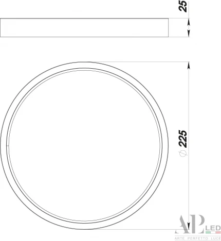 Точечный светильник накладной APL LED Ingrid 3322.LDY2004M/18W/4K (220V, круглые, IP40)