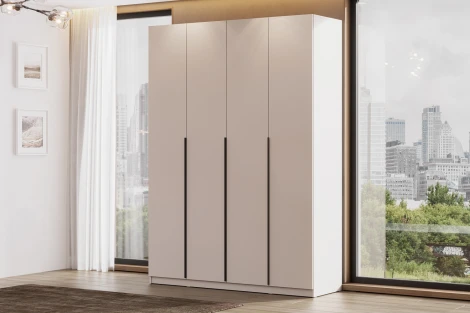 Шкаф распашной с наполнением Арника (13 полок) ШК 5 (1600), Меланж