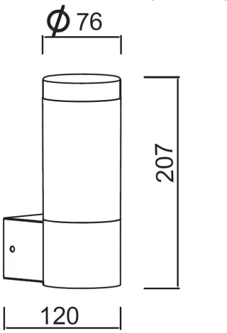 Настенный светильник уличный светодиодный Oasis Light INOX LED ST0081 SS